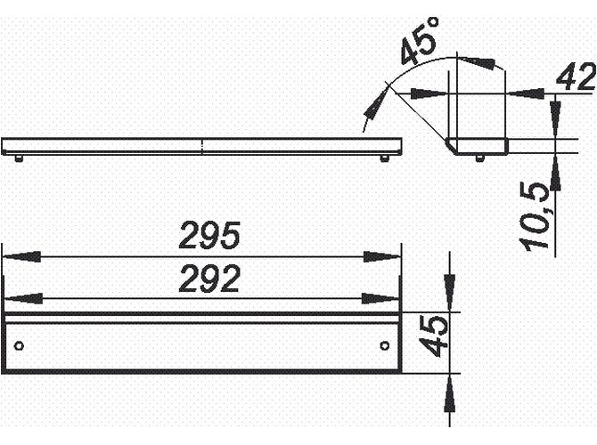DALLMER Abdeckung CeraWall Individual Edelstahl 1.4301