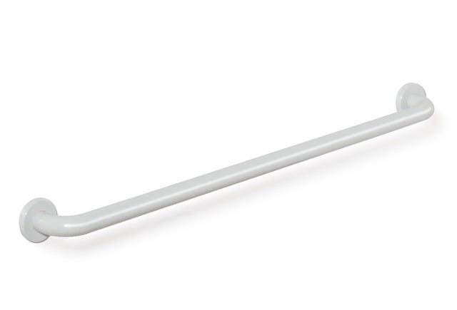 HEWI Haltegriff der Serie 801, Polyamid, weiß, mit Stahlkern, Wandbefestigung verdeckt, Durchmesser 33 mm