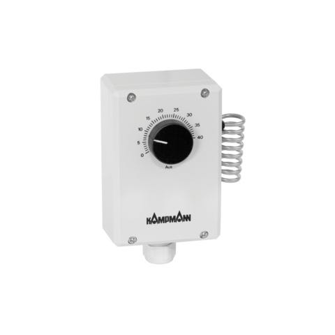 Kampmann Industriethermostat, HxBxL 71 mm x 113 mm x 158 mm, mit Sollwerteinstellung mittels Drehknopf, Schutzart IP 54