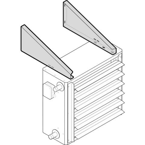 Kampmann Wandkonsolen, HxBxL 50 mm x 251 mm x 585 mm, nur Umluft, Baugröße 5