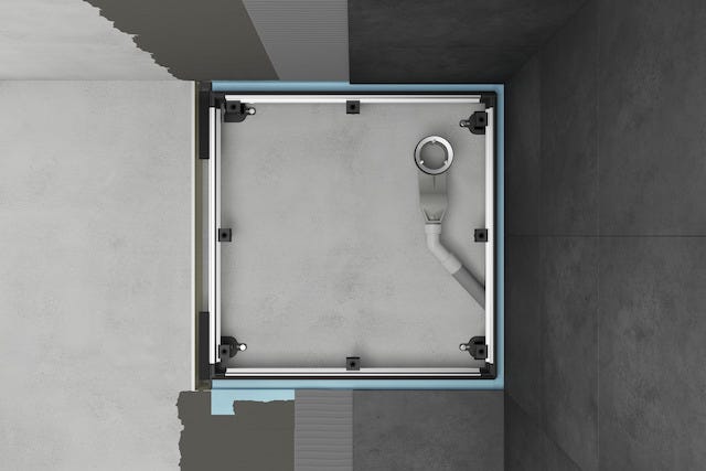 Einbausystem Universal, Aluminium/Kunststoff, rahmenbasierend, höhenverstellbar, schallschutzklasse 3