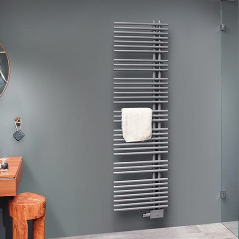 BEMM Badheizkörper Asymo BY1-H1777x050, wendbar, Weiss 9016