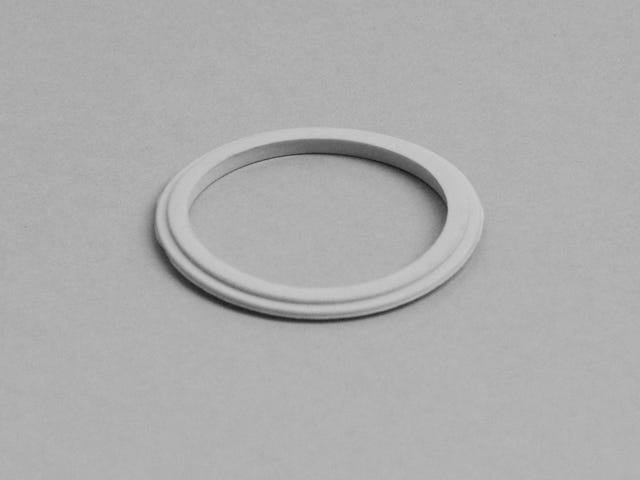 BEMM weiße Dichtung T-Form, aus Silicongummi 51x40,5x3 mm