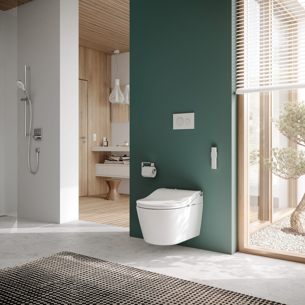 RP Wand-Tiefspül-WC randlos, für WASHLET®, rev. Befestigung