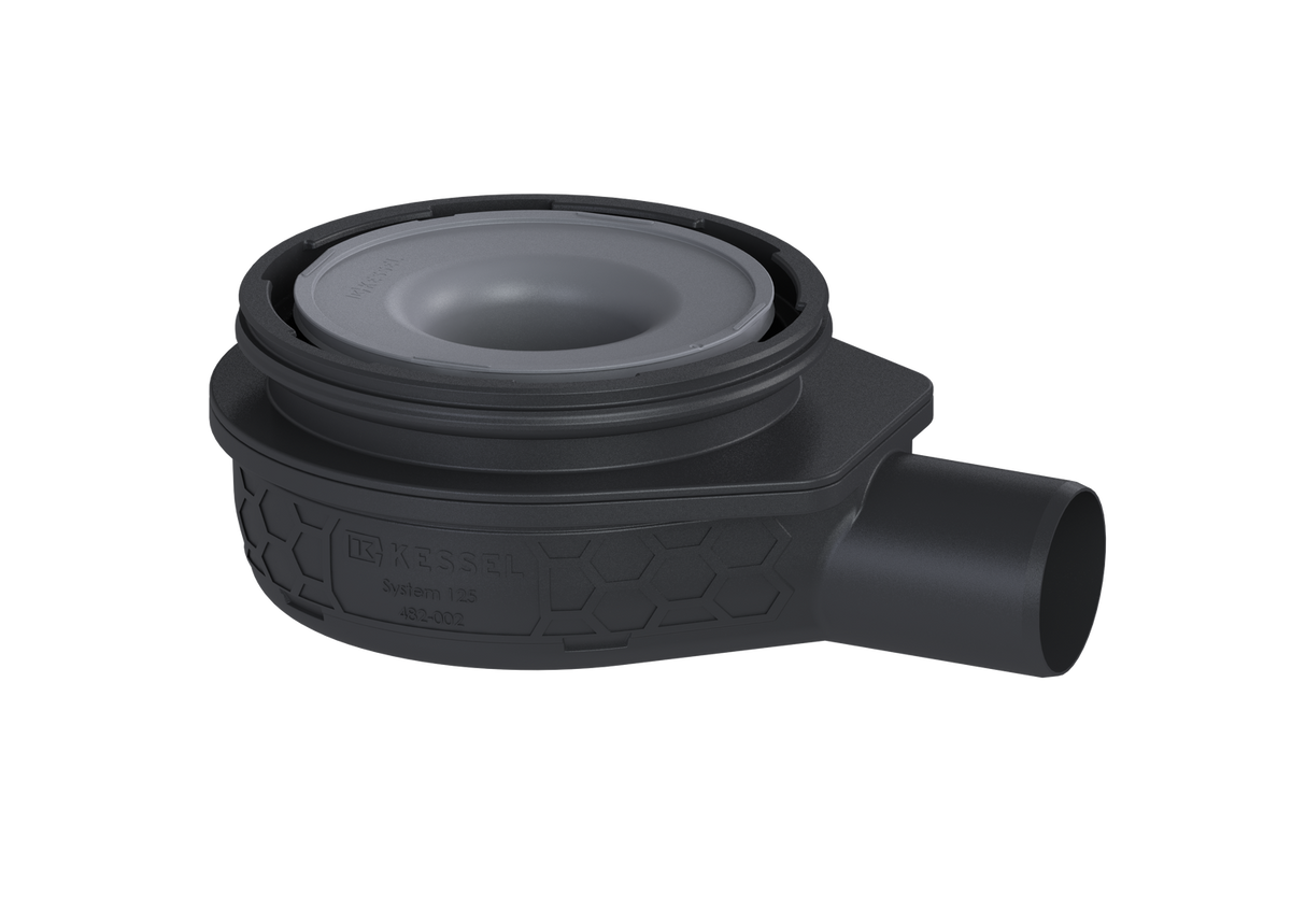 KESSEL Grundkörper Der Ultraflache 79, Länge 227 mm, Verriegelung, Rost Design, Sperrwasserhöhe 50 mm, Abdichtung Grundkörper durch