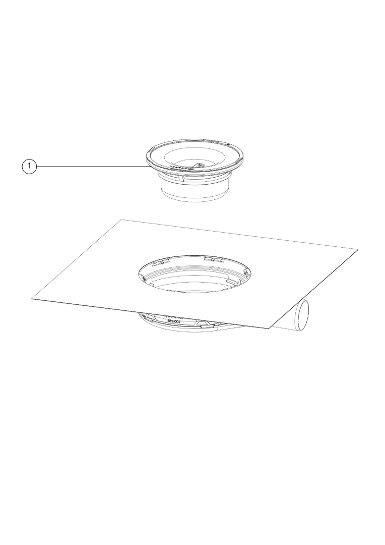 KESSEL Grundkörper Der Ultraflache 54, Verriegelung, Rost Design, Sperrwasserhöhe 22 mm, Abdichtung Grundkörper durch werksseitig angebrachte Dichtmanschette (WaD)