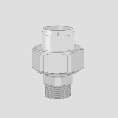 SANIT Übergangsverschraubung Außengewinde d 63xR 2,PN25/SDR 9,0