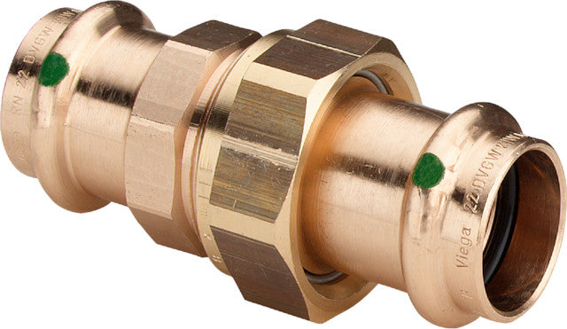 Viega Profipress-Verschraubung mit SC-Contur Rotguss oder Siliziumbronze, Modell 2260