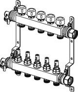 Uponor Vario S Verteiler FM 10x3/4 Euro