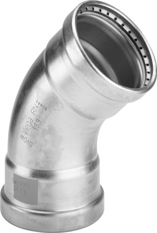 Viega Sanpress Inox G XL-Bogen 45° mit SC-Contur Stahl nichtrostend, Modell 0226XL