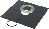 Viega-Klemmflansch aus Edelstahl mit O-Ring und 6 Befestigungsschr. mit Abdichtungsmanschette500 x 500 mm Nr.4948.31