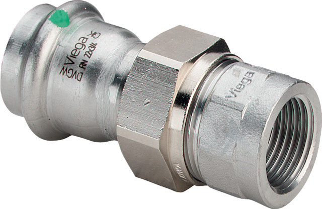 Viega Sanpress Inox-Übergangsverschraubung mit IG SC-Contur Stahl nichtrostend, Modell 2362
