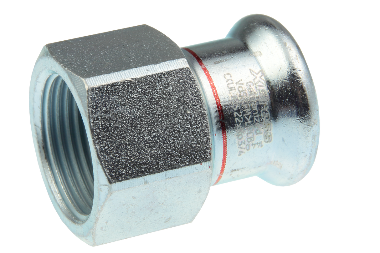 AIPS VSH XPress C-Stahl Übergangsmuffe mit leak-before-pressed-Funktion EPDM O-Ring