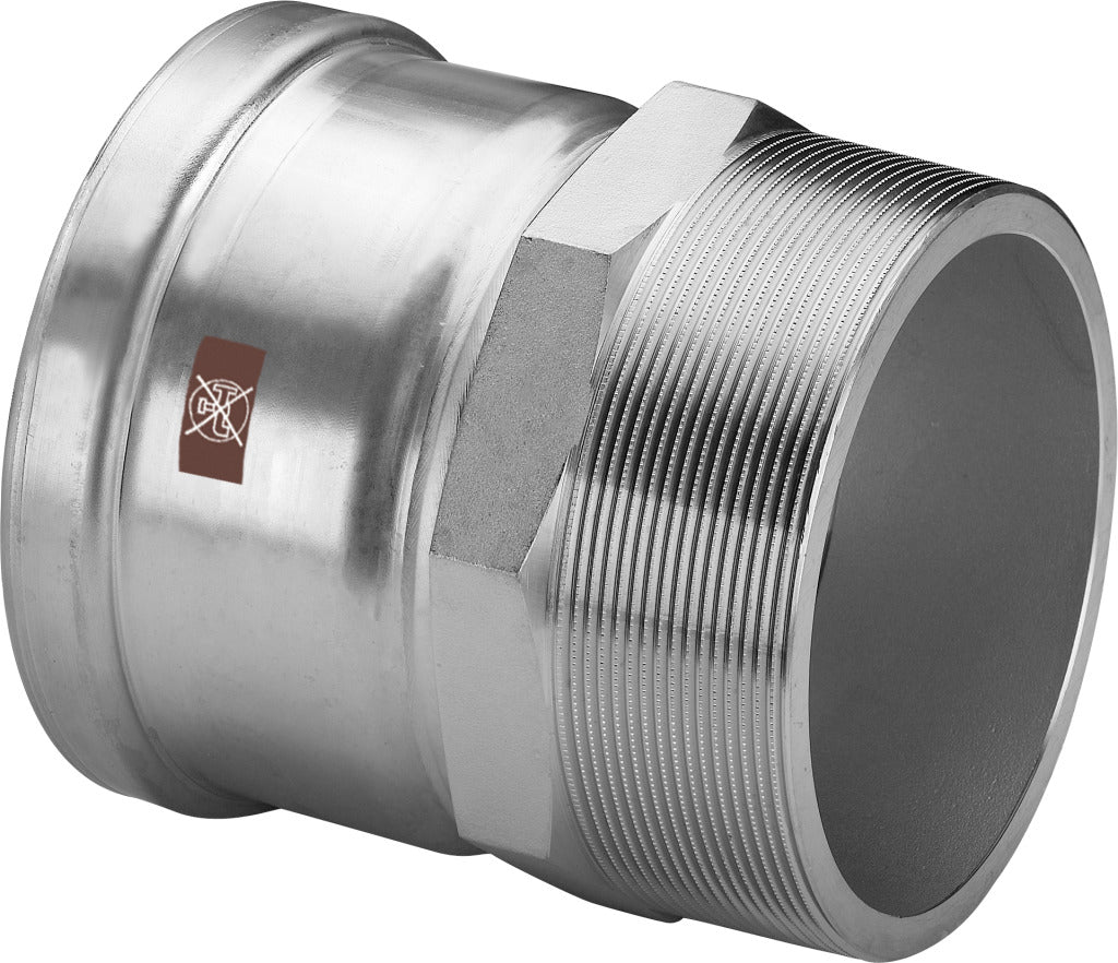 Viega Temponox XL-Übergangsstück mit AG Stahl nichtrostend Modell 1711XL