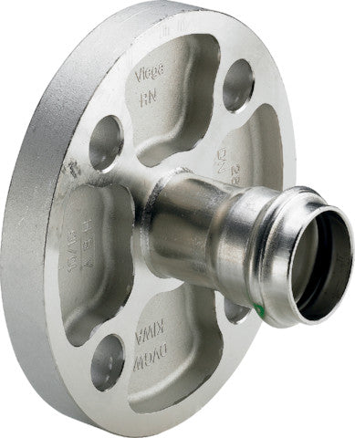 Viega Sanpress Inox-Flanschübergang mit Pressanschluß SC-Contur Stahl nichtrostend, Modell 2359