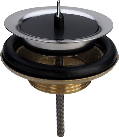 ViegaAblaufventil DN50 (2") verchromt mit Gummistopfen und Außengewinde für Spüle