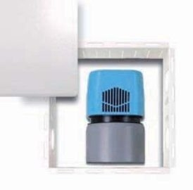 strawa Rohrbelüfterstation ventilair 100 LIM BxHxT: 204 x 204 x 130 mm mit Abu ventilair Rohrbelüfter passend für DN 100/80/70, im Wandzarge mit Abdeckung Limodor