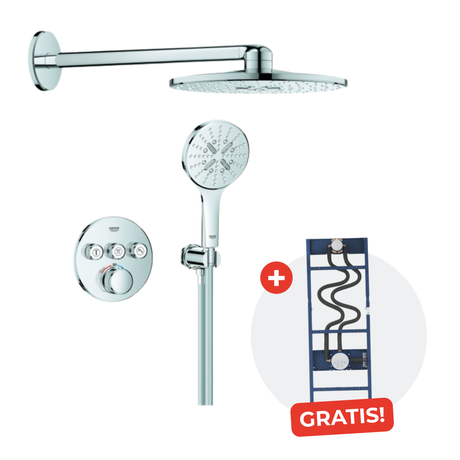 GROHE UP-Duschsystem Grohtherm SC 3 ASV für Duschrahmen Duo chrom