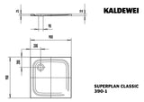 KA DW SUPERPLAN CLASSIC Mod.390-1,900x 900x25mm,alpinweiß