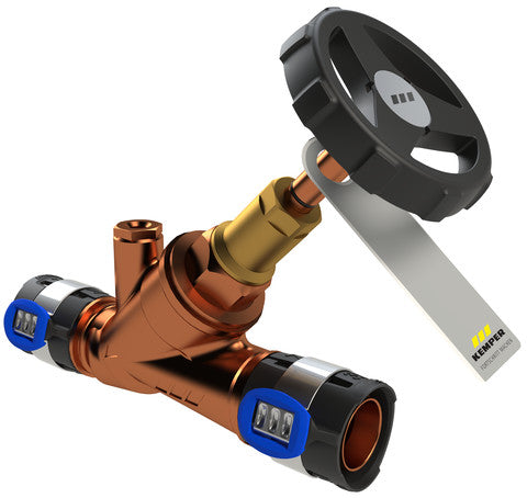 KEMPER WESER Freistrom-Absperrventil RG m. Entlst.G1/4 FlowFit DN40/50 x 3,8 mm
