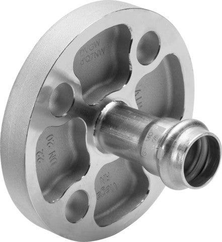 Viega Sanpress Inox G-Flanschübergang mit Pressanschluß SC-Contur Stahl nichtrostend, Modell 0259