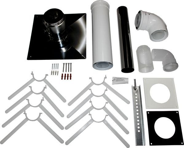 Wolf Anschluss-Set DN80/125 - C93x DN80 im Schacht