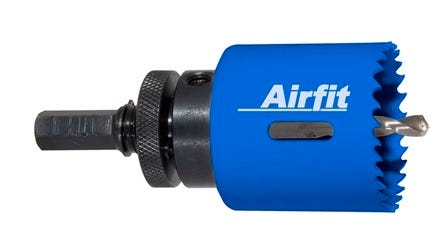 airfit Kreisschneider HSS Bimetall mit Aufnahme für Kunststoff und Metall