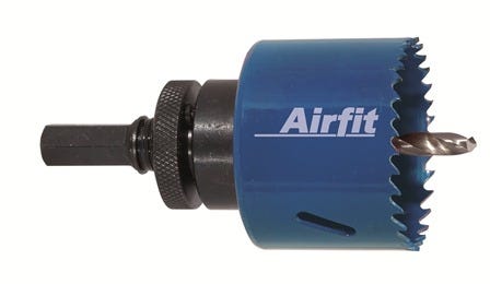 airfit Kreisschneider HSS Bimetall mit Aufnahme für Kunststoff und Metall