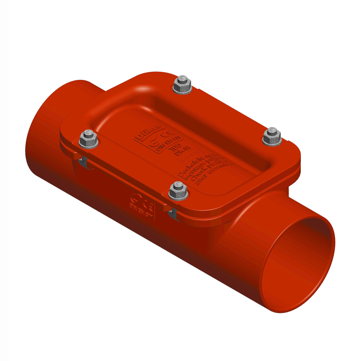 Düker Gussformstück SML Reinigungsrohr eckig