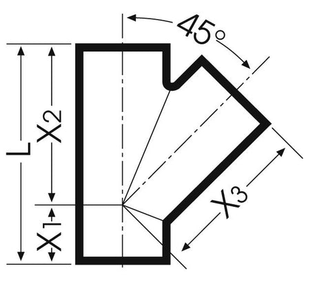 Düker Gussformstück SML Abzweig 45 Grad Y-Stück Gusseisen beschichtet