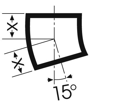Düker Gussformstück SML Bogen 15 Grad