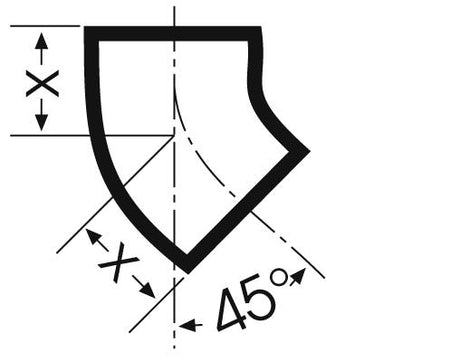 Düker Gussformstück MLK-protec Bogen 45 Grad