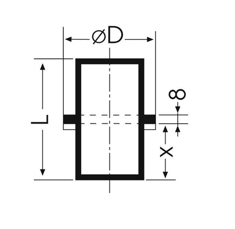 Düker Gussformstück SML Fallrohrstütze
