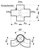 Düker Gussformstück SML Kombi-Abzweig