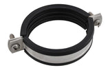 BIS Bifix® 1301 Edelstahl-Rohrschelle mit Einlage (M8, M10) für Edelstahlrohre ist eine Zweischraubenschelle mit Sicherheitsschnellverschluss, die optimale Schallschutzwerte nach DIN 4109 gewährleistet, mit Gewinde.