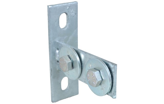 Montagefertig mit zwei vormontierten Klemmschrauben und anwenderfreundlich befestigt Walraven Strut Stirnflansch senkrecht für 41 x 21/41/21D (ev) RapidStrut® Schienen schnell und einfach als Traversen in Schächten, Kanälen oder Gestellen.