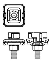 RapidStrut® Hammerfix G2 BUP, vormontierte Schiebemutter mit Gewindestift, Unterlegscheibe und Federring, hoher Korrosionsschutz, für Innen- und Außenbereich