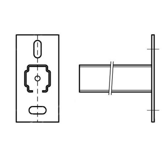 Walraven RapidRail® Wandkonsole zur Befestigung von Rohrleitungen und -trassen an Wand, Decke oder Boden