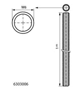 Gewindestange aus elektrolytisch verzinktem Stahl, gefertigt aus Stahl 1.0332, DIN 976-1, Festigkeitsklasse 4.8, brandgeprüft ab M8, erfüllt Brandschutzanforderungen gemäß MLAR/LAR/RbALei, Fabrikat Walraven GmbH