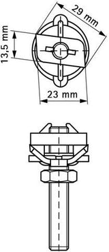 Kein Problem sind Änderungen der Konstruktion während des Montierens mit dem RapidRail® Hammerfix ev für Befestigungen an Walraven RapidRail® Schienen, er ist nicht nur leicht einsetzbar sondern auch bis zur Fixierung flexibel umpositionierbar.