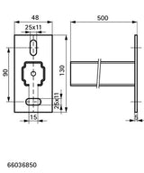Walraven RapidRail® Wandkonsole zur Befestigung von Rohrleitungen und -trassen an Wand, Decke oder Boden