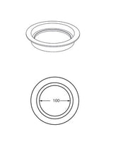 Walraven Mengering® Dichtungsring zum Verbinden und Abdichten von Gussrohren mit Muffe, SML- oder HT/PE-Rohr, Typ I, gefertigt aus EPDM-Gummi, schwarz, getestet nach DIN 4060, zum Stecken verwendbar bis 0,5 bar Innendruck