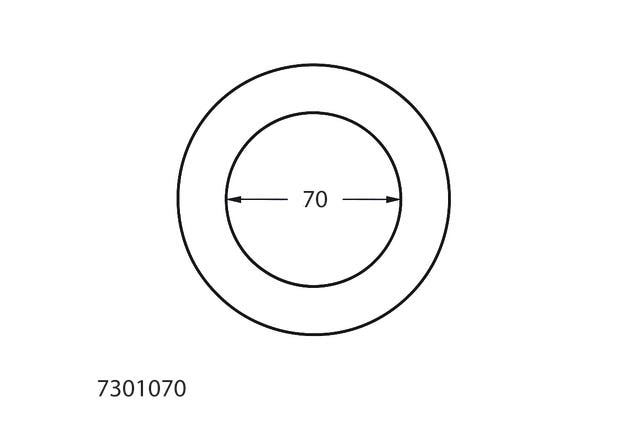 Walraven Mengering® Dichtungsring zum Verbinden und Abdichten von Gussrohren mit Muffe, SML- oder HT/PE-Rohr, Typ A, gefertigt aus EPDM-Gummi, schwarz, getestet nach DIN 4060, zum Stecken bis 0,5 bar Innendruck