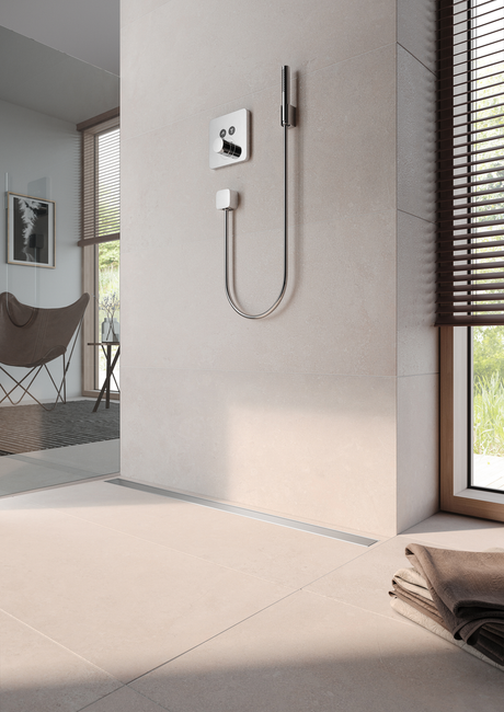 TECEdrainline Designabdeckung "steel II" aus Edelstahl für Duschrinne 700 mm