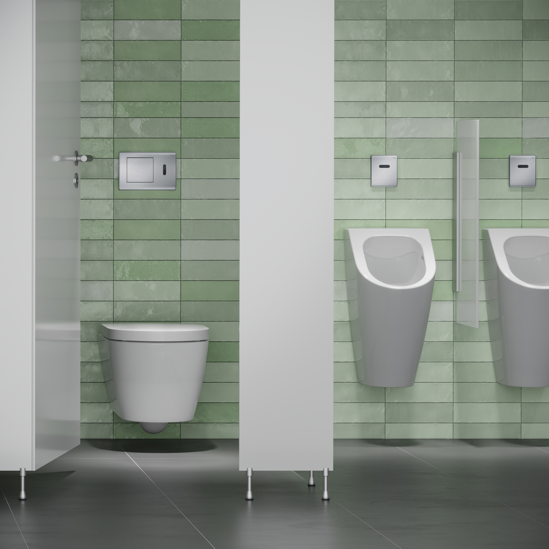 TECEplanus Urinal-Elektronik 6 V-Batterie, Weiß glänzend