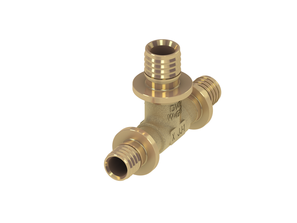 TECEflex T-Stück reduziert, Siliziumbronze