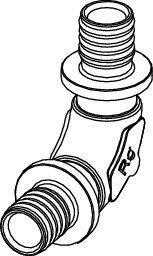 TECEflex Bogen 90 Grad druckverlustoptimiert Siliziumbronze