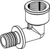 TECEflex Winkelübergangsmuffe, Siliziumbronze