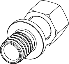 TECEflex Verschraubung, flachdichtend, Siliziumbronze, 1-teilig, gerade, Systemgebunden, Kupfer (CuZn21Si3P CW724R), unbehandelt
