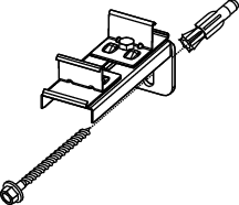 TECEprofil Doppelbefestigung zur Befestigung von zwei Profilrohren am Baukörper